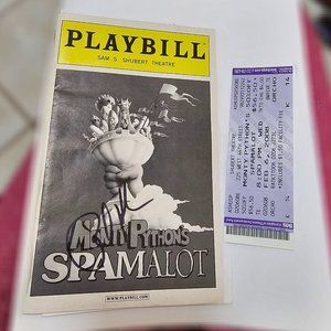 Rick Holmes Signed Spamalot Playbill